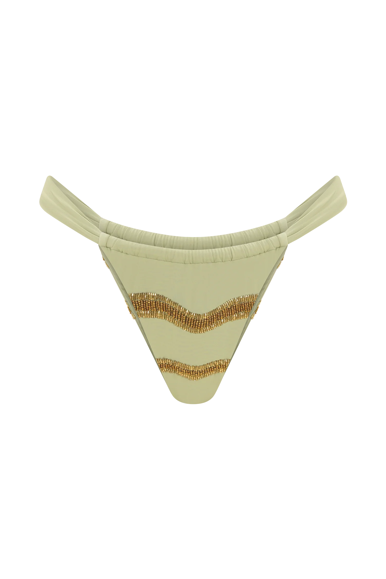 Robyn Beaded Bikini Bottom - Sage