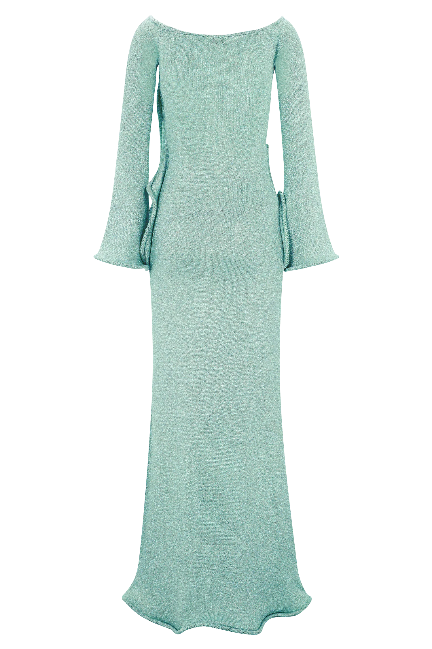 Sandrine Lurex Knit Maxi Dress - Aqua