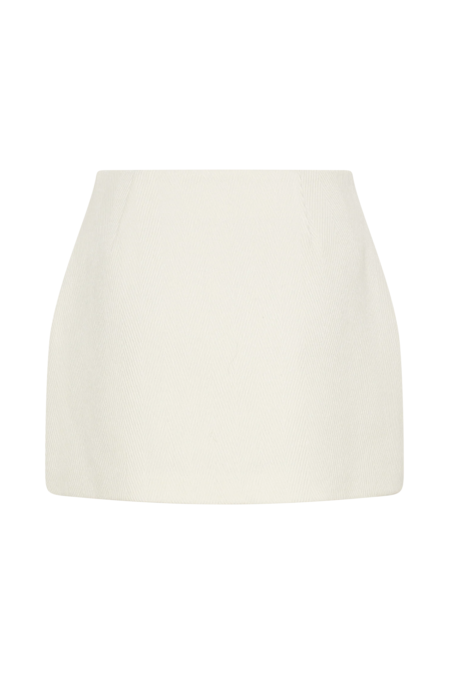 Elara Suiting Mini Skirt - Ivory