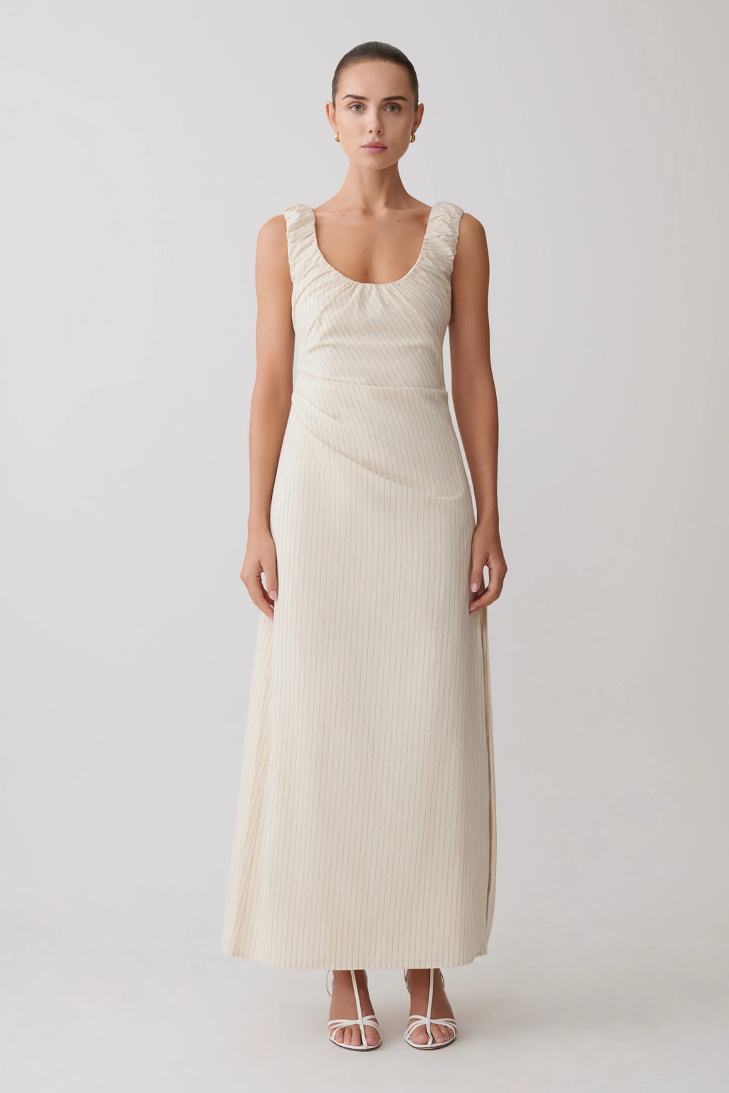 Anisa Scoop Neck Maxi Dress - Stripe