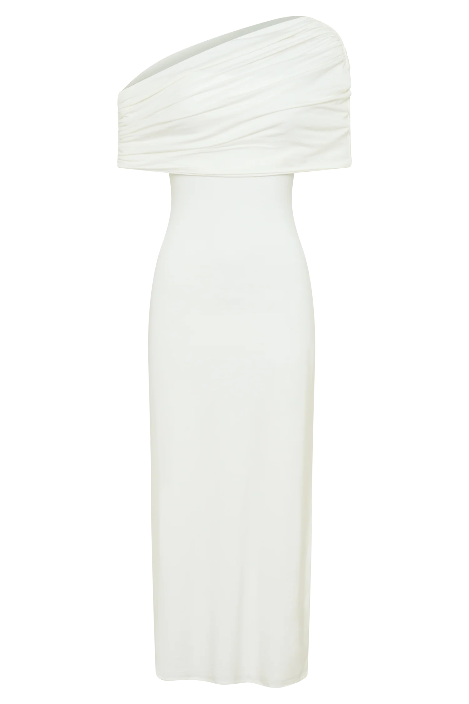 Zandie Cashmere Blend Knit Midi Dress - Ivory