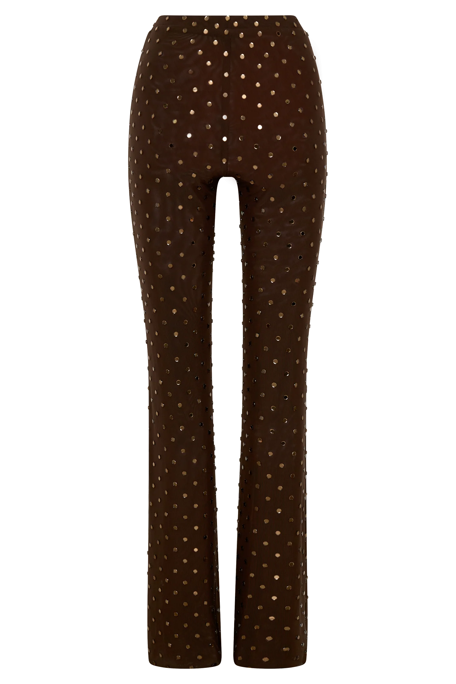 Jackie Diamante Straight Leg Pants - Chocolate