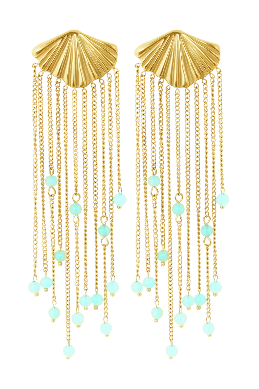 Maia Chandelier Earrings - Gold