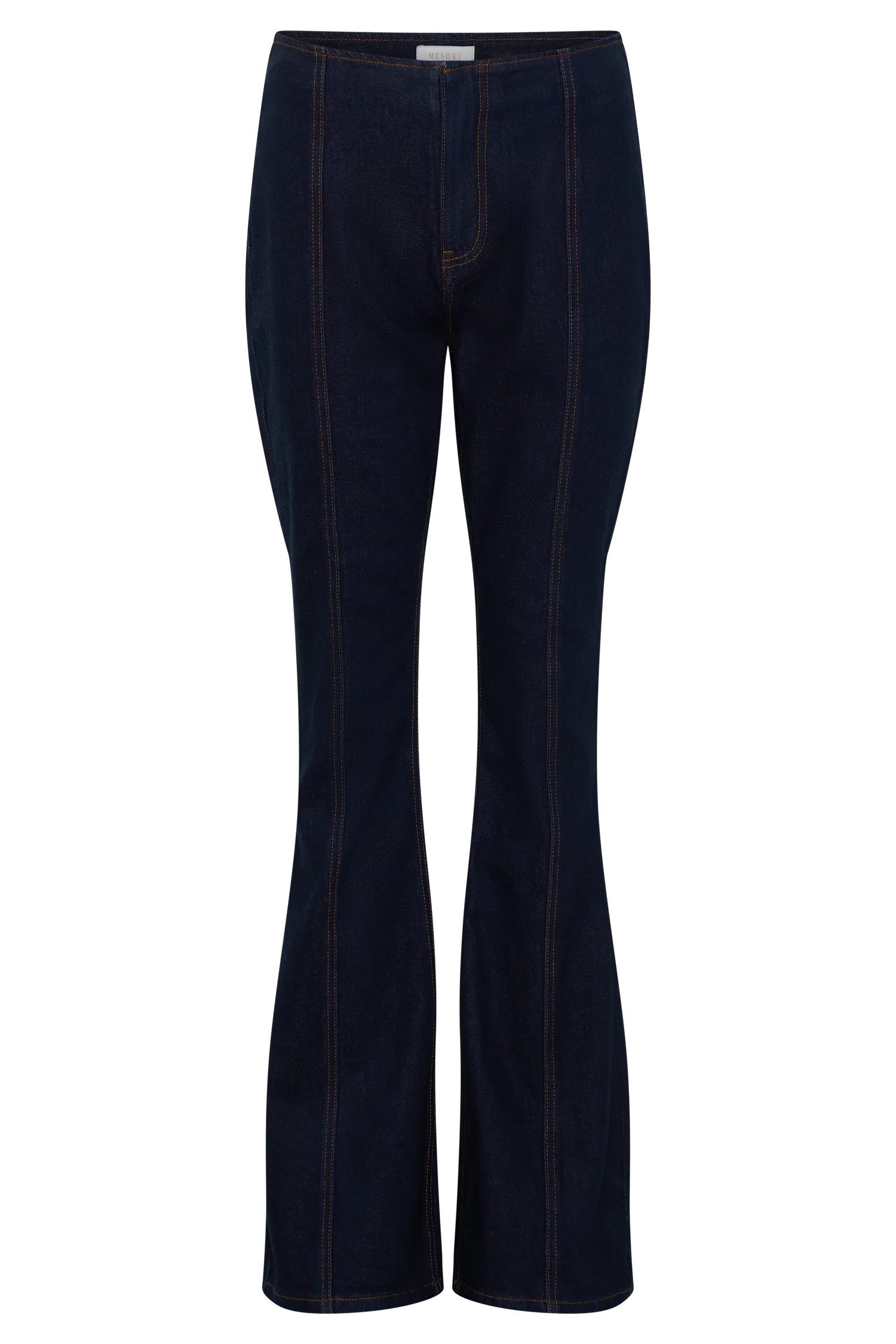 Clio Paneled Flare Jeans - Indigo Blue
