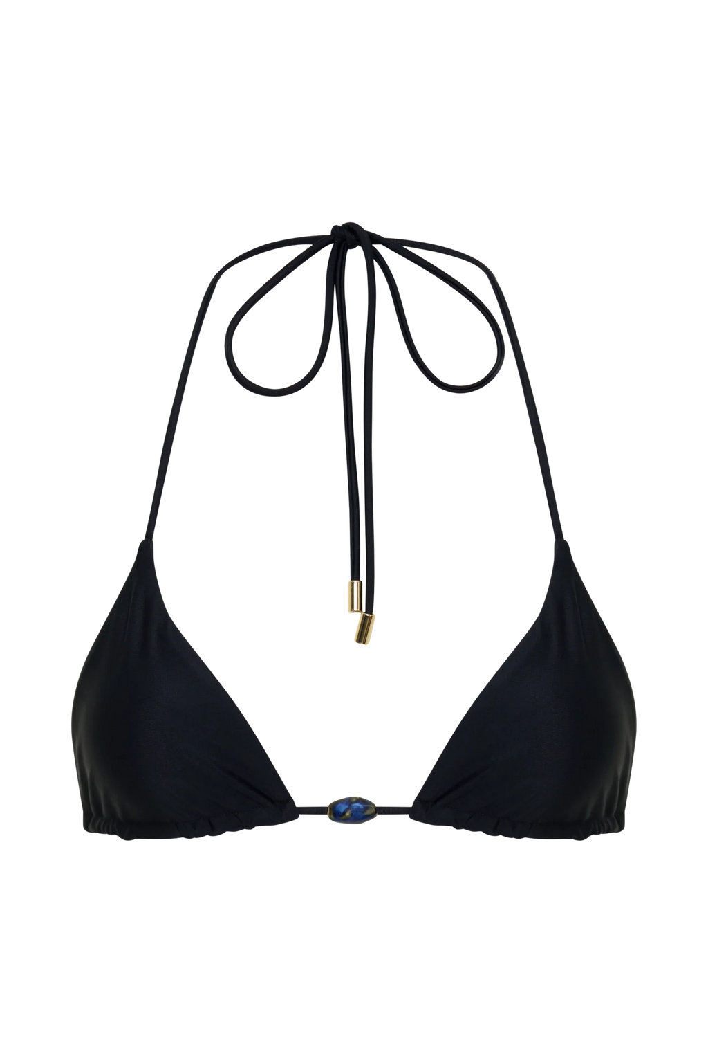 Blossom Classic Triangle Bikini Top - Black