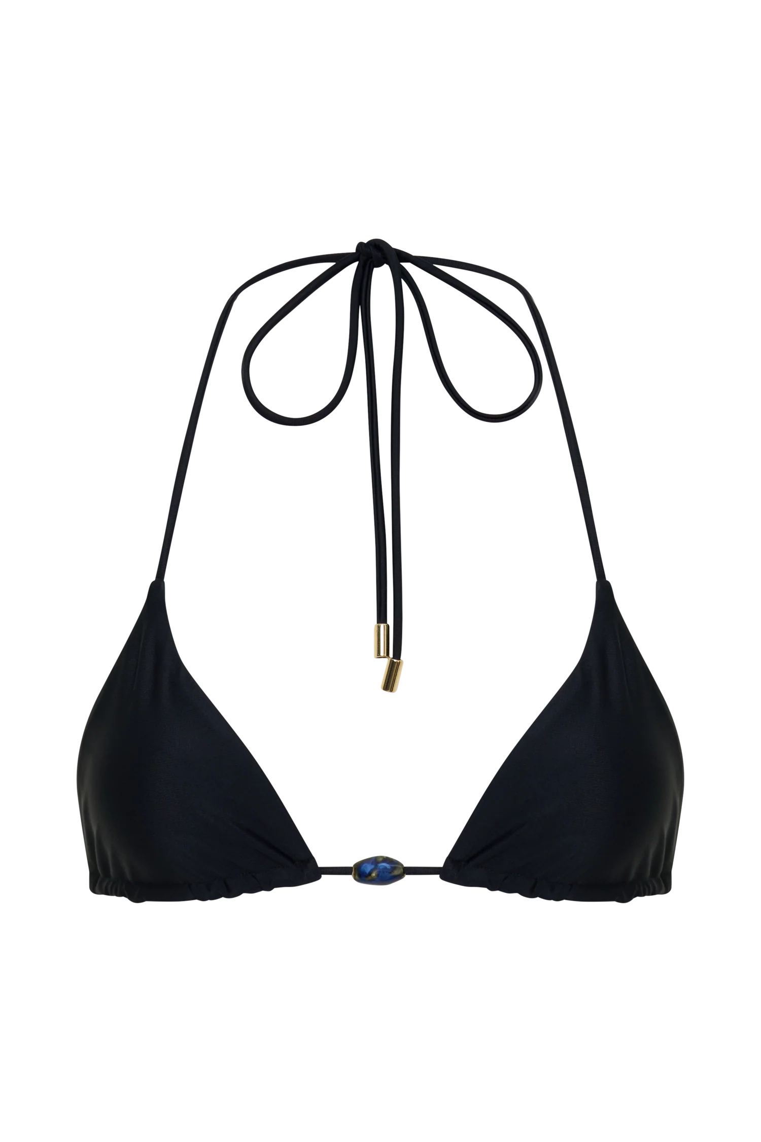 Blossom Classic Triangle Bikini Top - Black