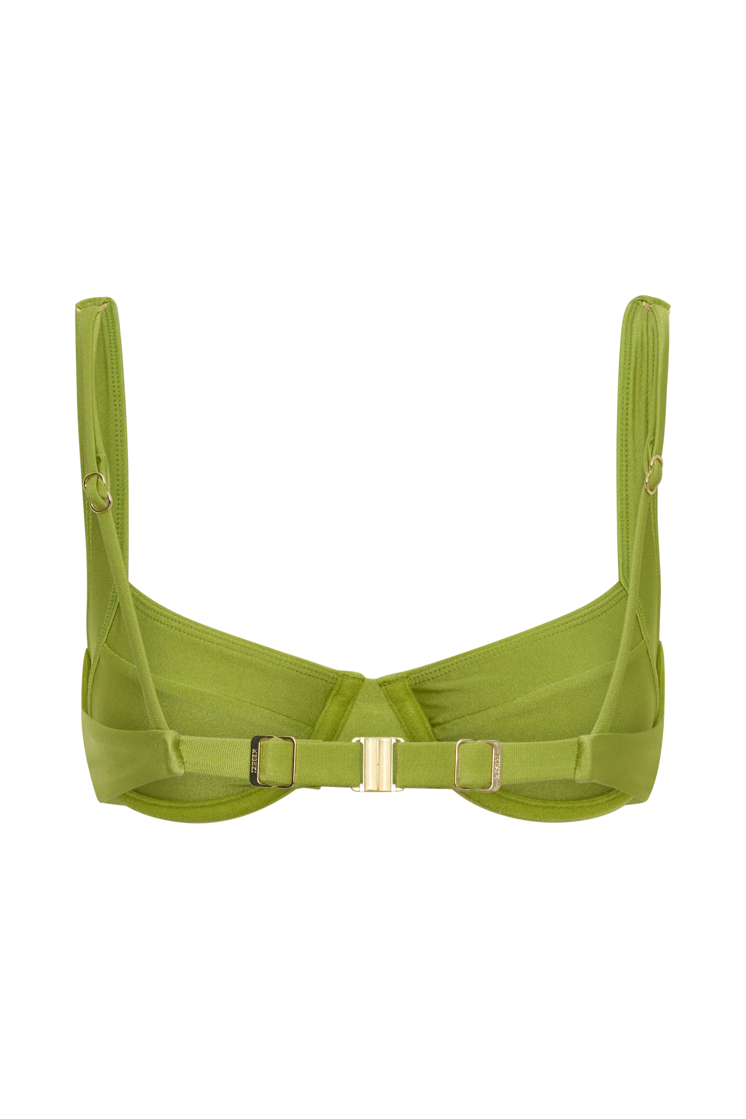 Abra Underwire Apex Bikini Top - Green