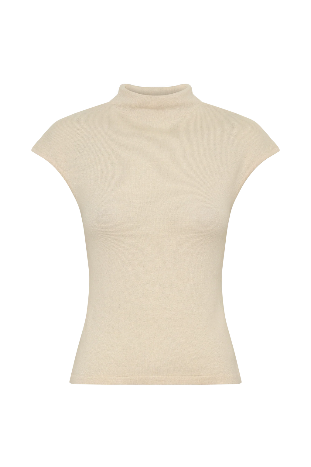 Sonny Short Sleeve Knit Top - Cream