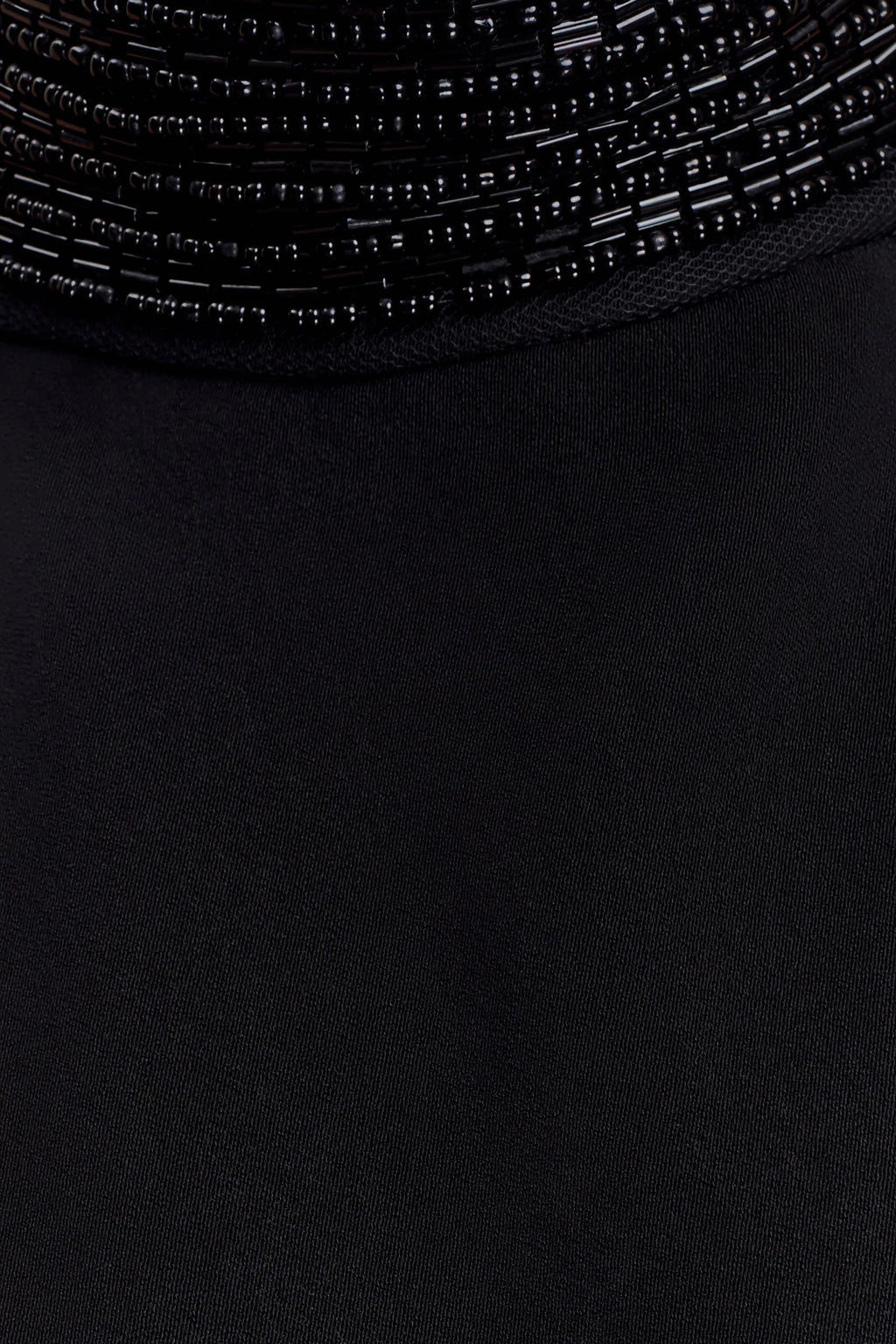 Emilia Beaded Neck Halter Top - Black