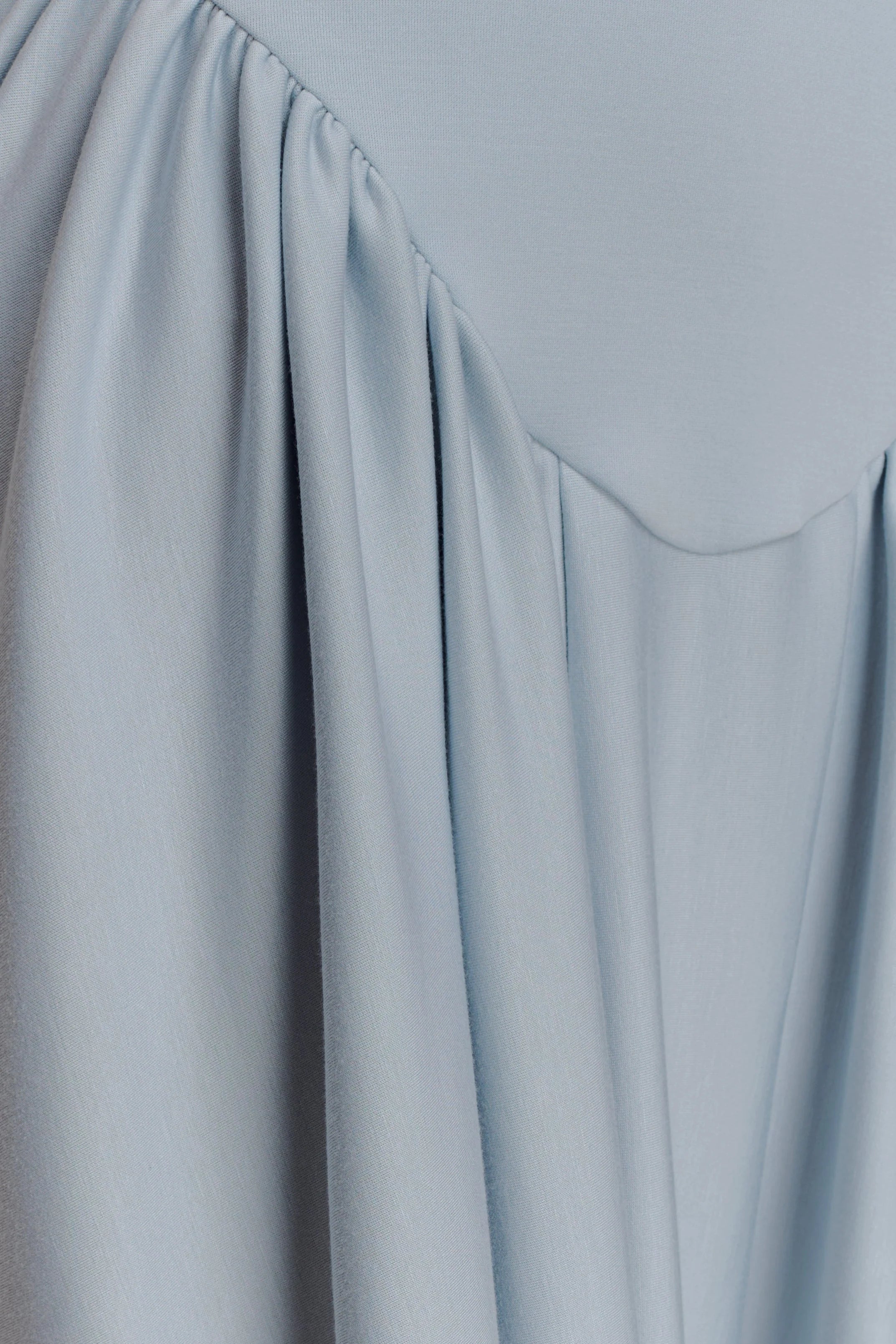 Angelina Scuba Halter Midi Dress - Pale Blue