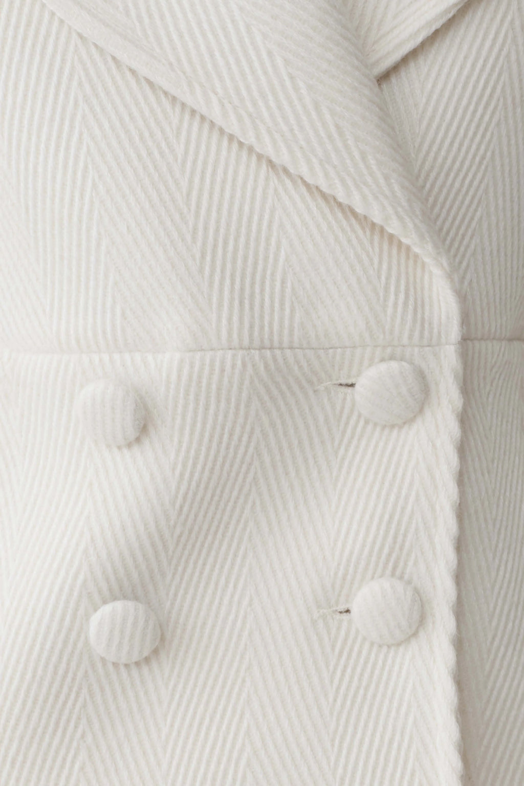 Elara Cropped Collared Jacket - Ivory