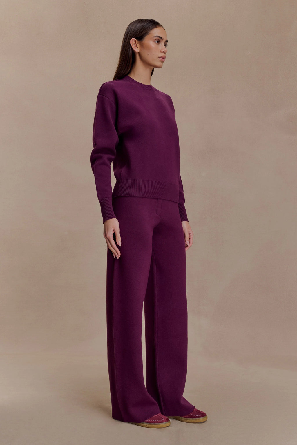 Braxton Cozy Knit Jumper - Plum