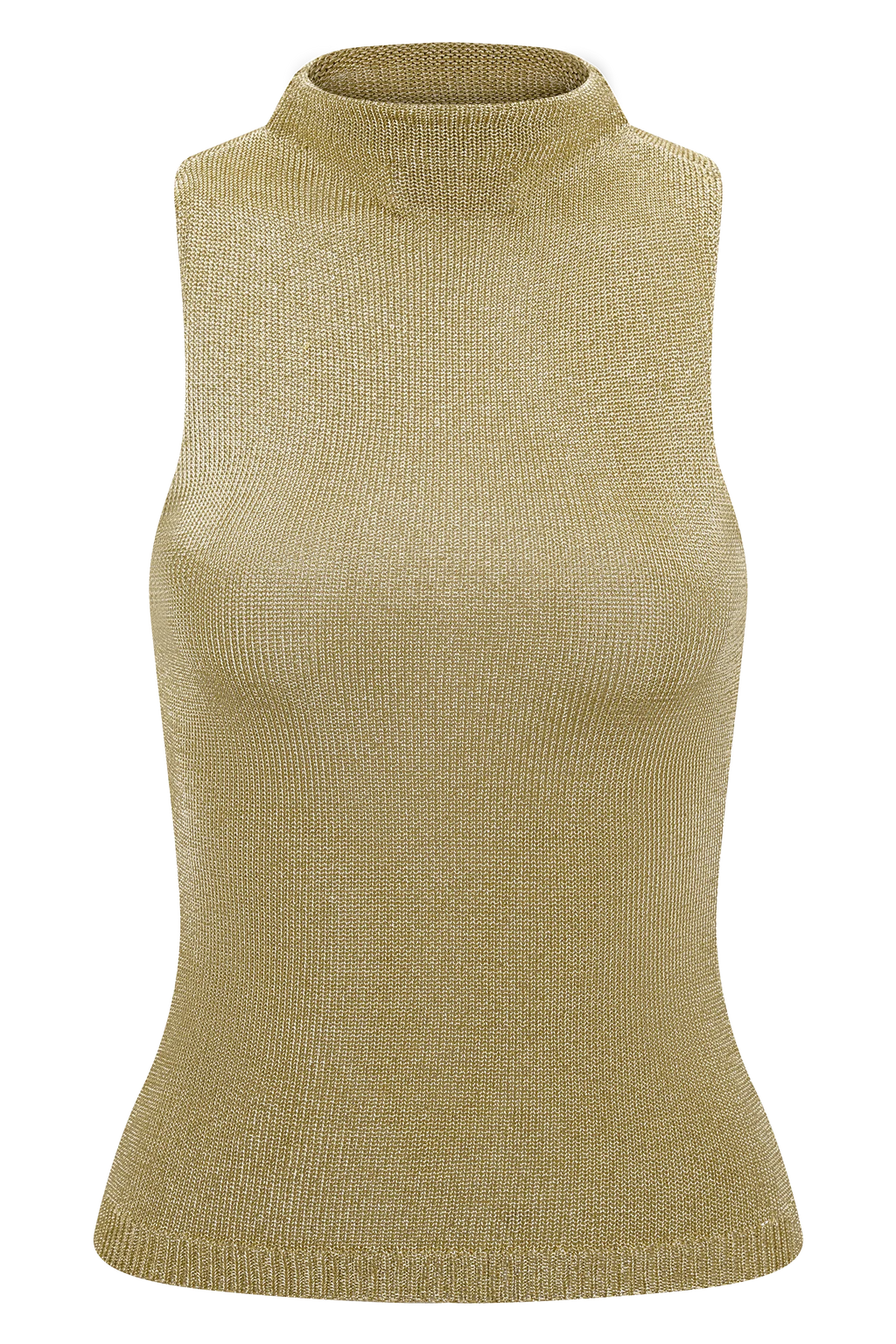 Nikki Lurex Top With Hardware - Gold