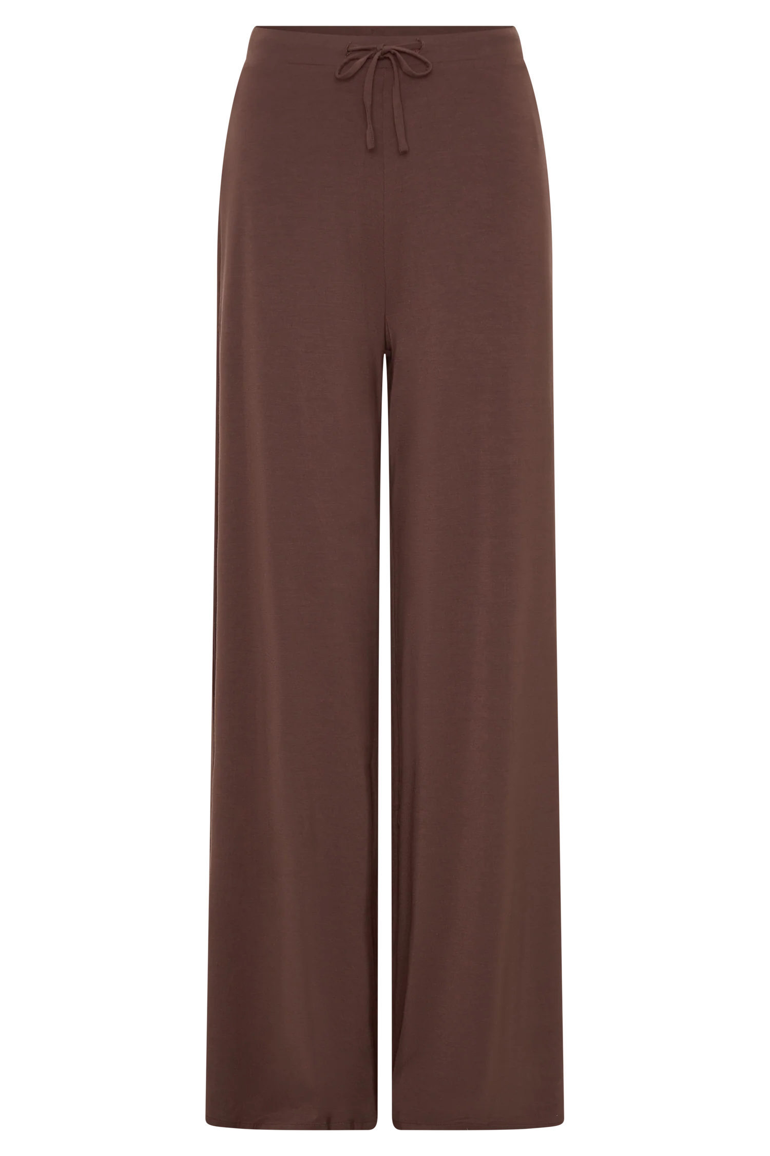 Dewi Wide Leg Modal Pants - Chocolate