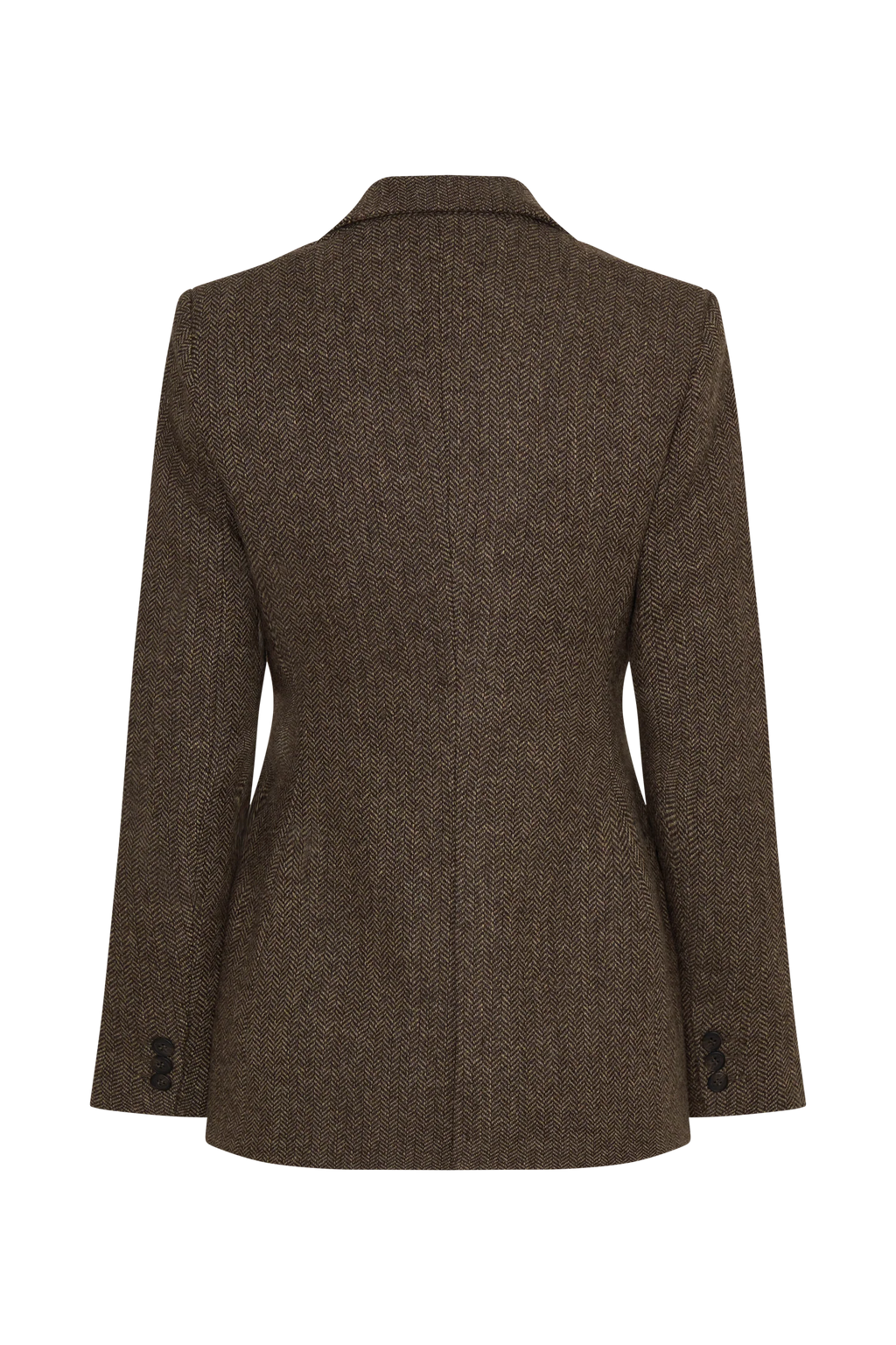Romy Structured Blazer With Hardware - Herringbone