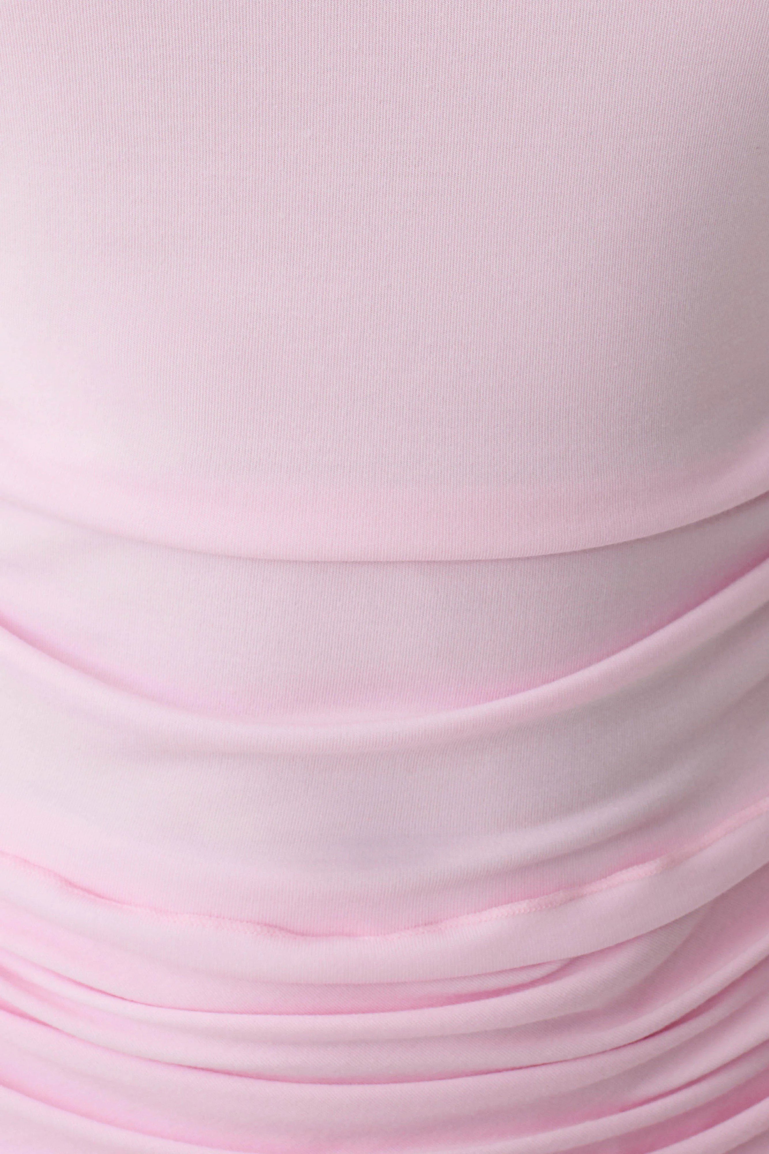 Talise Modal Flounce Short Sleeve Top - Ballet Pink