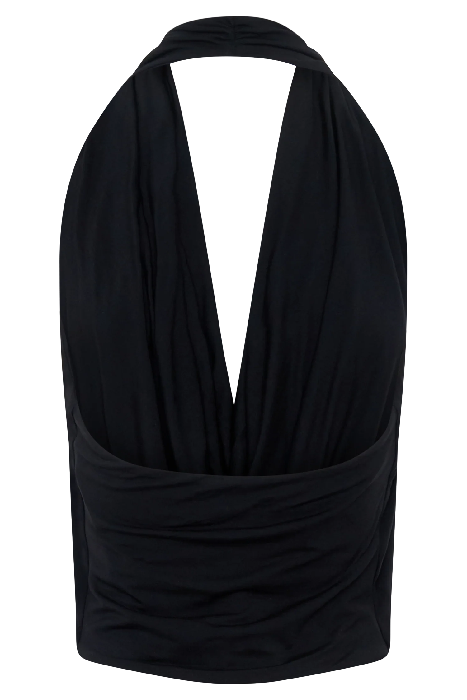 Huyen Cowl Front Modal Top - Black