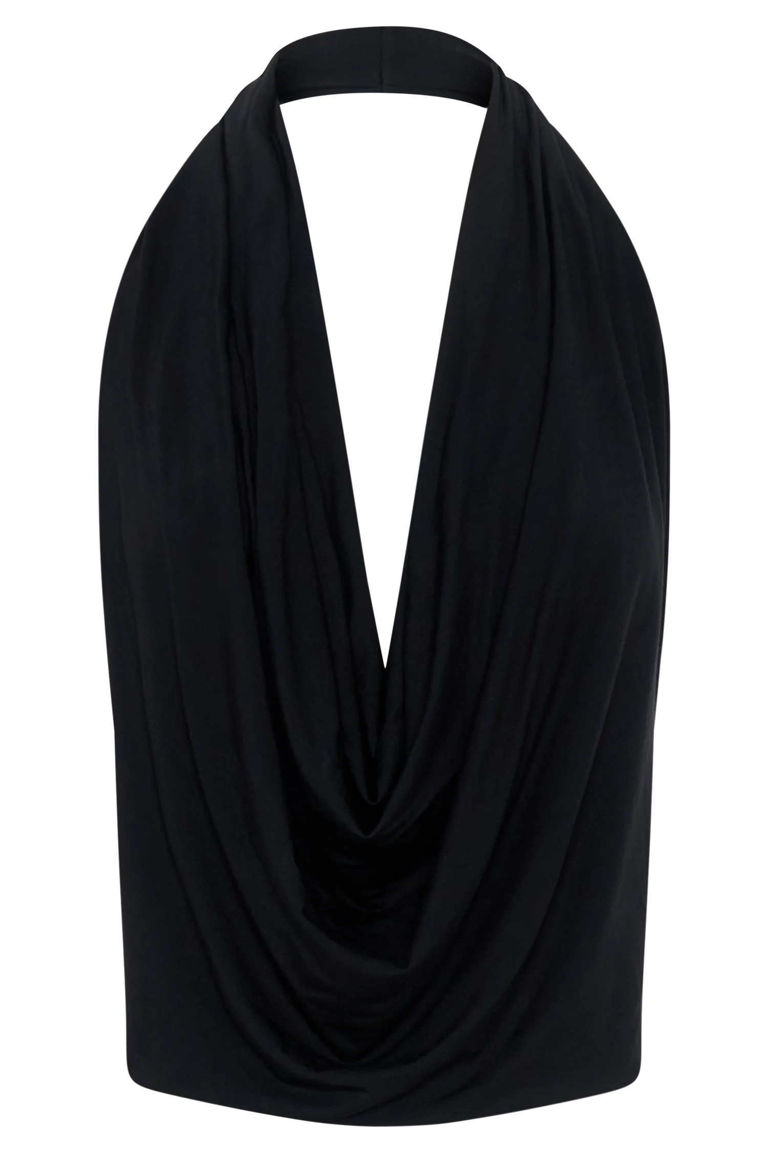 Huyen Cowl Front Modal Top - Black