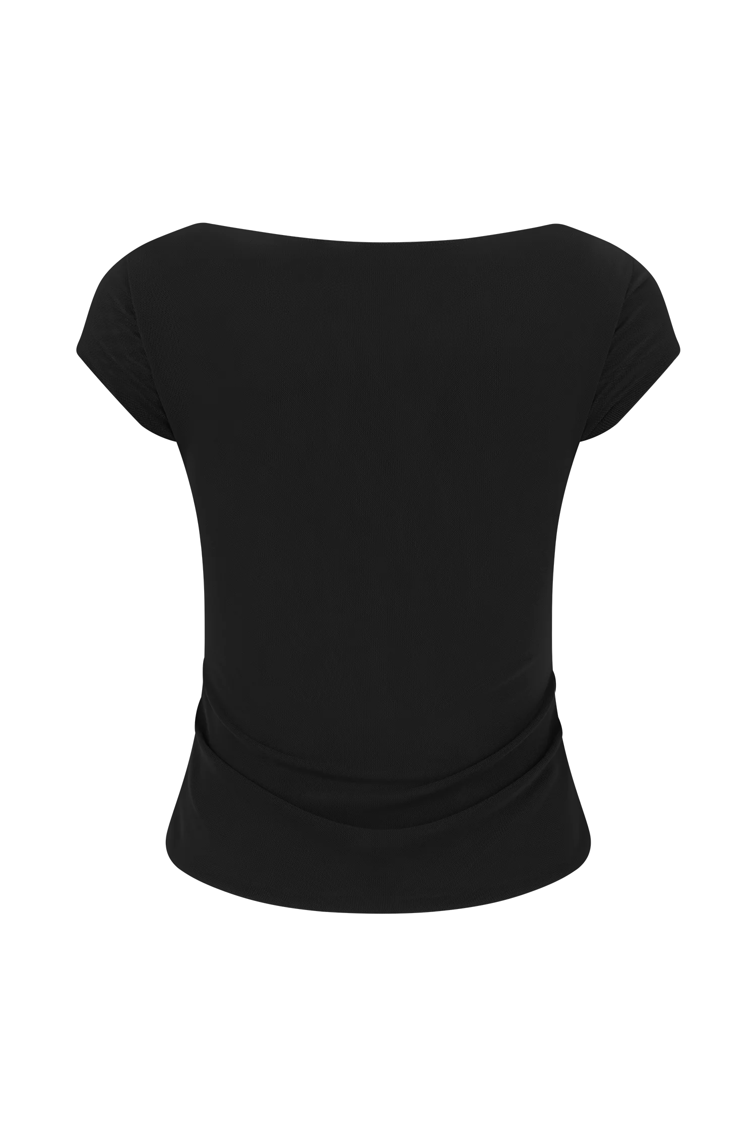 Romana Short Sleeve Mesh Top - Black