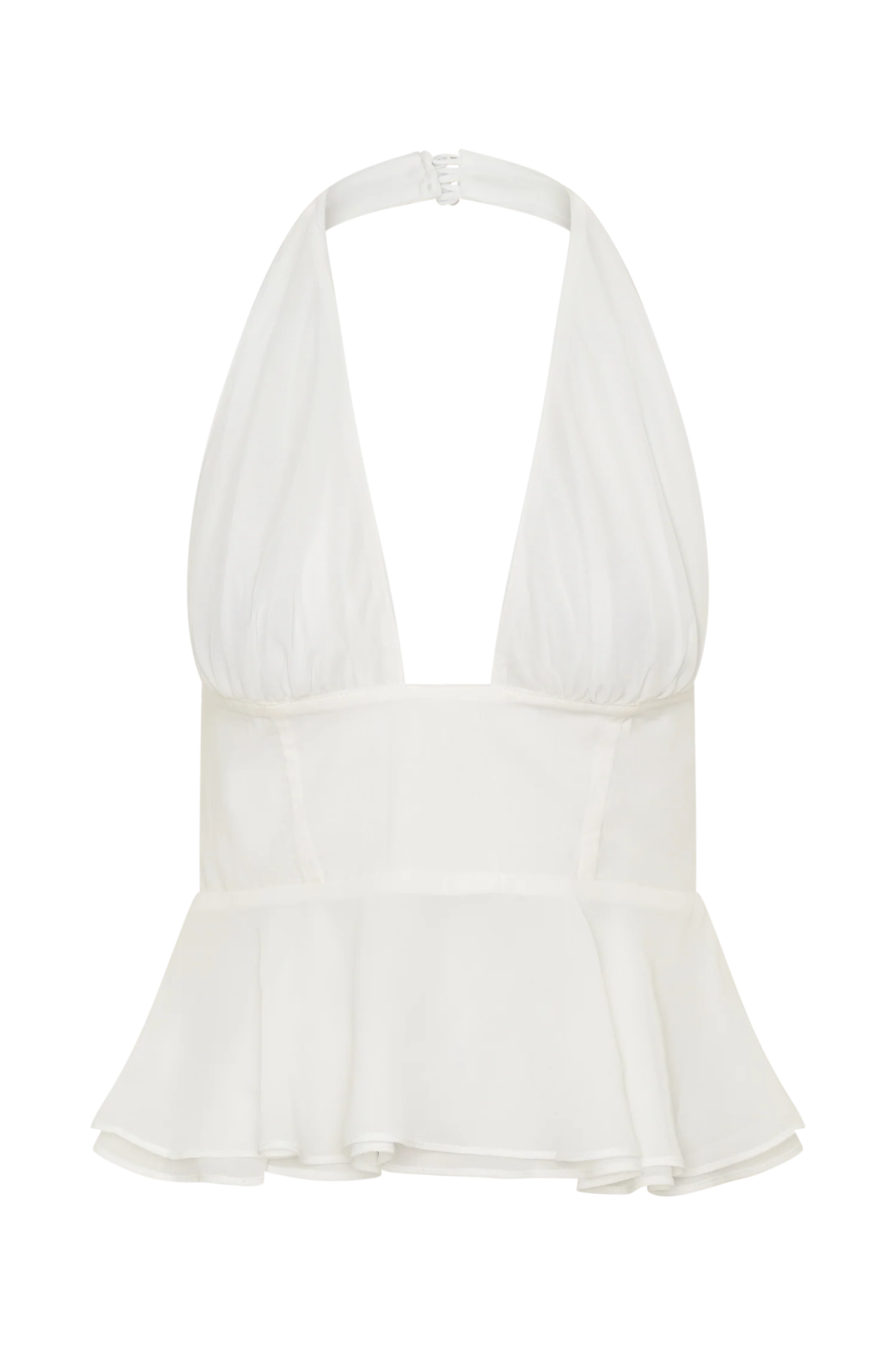 River Halter Neck Sleeveless Top - White