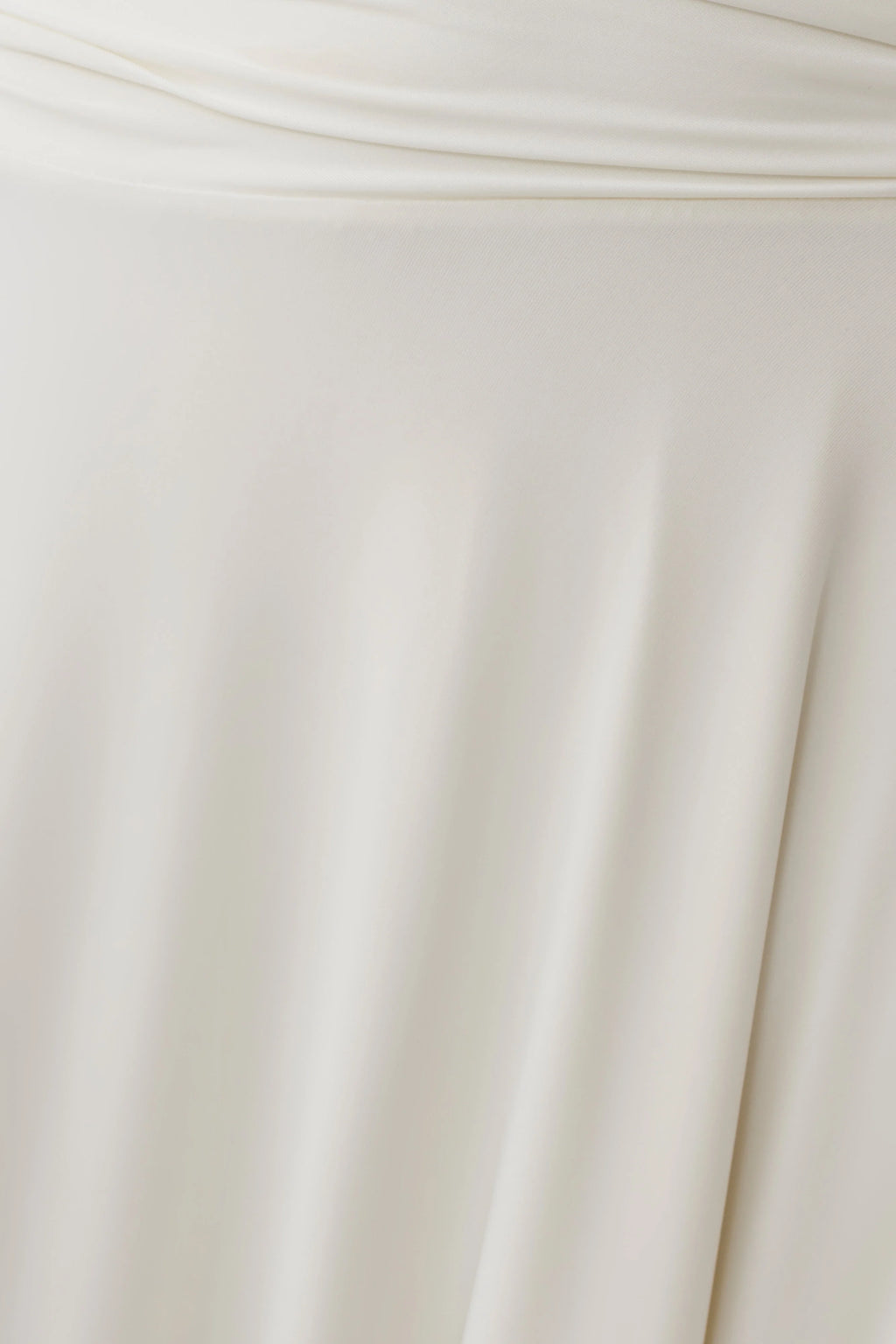 Luu Slinky Midi Skirt - Ivory