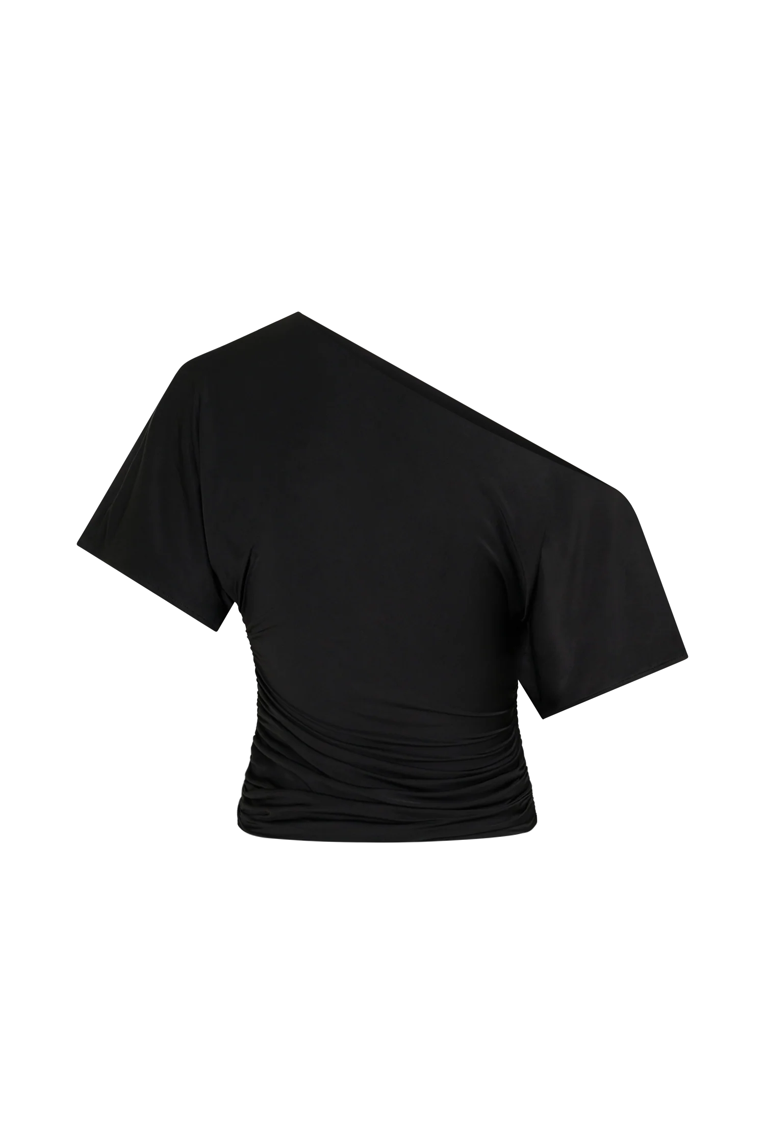 Luu Off Shoulder Slinky Top - Black
