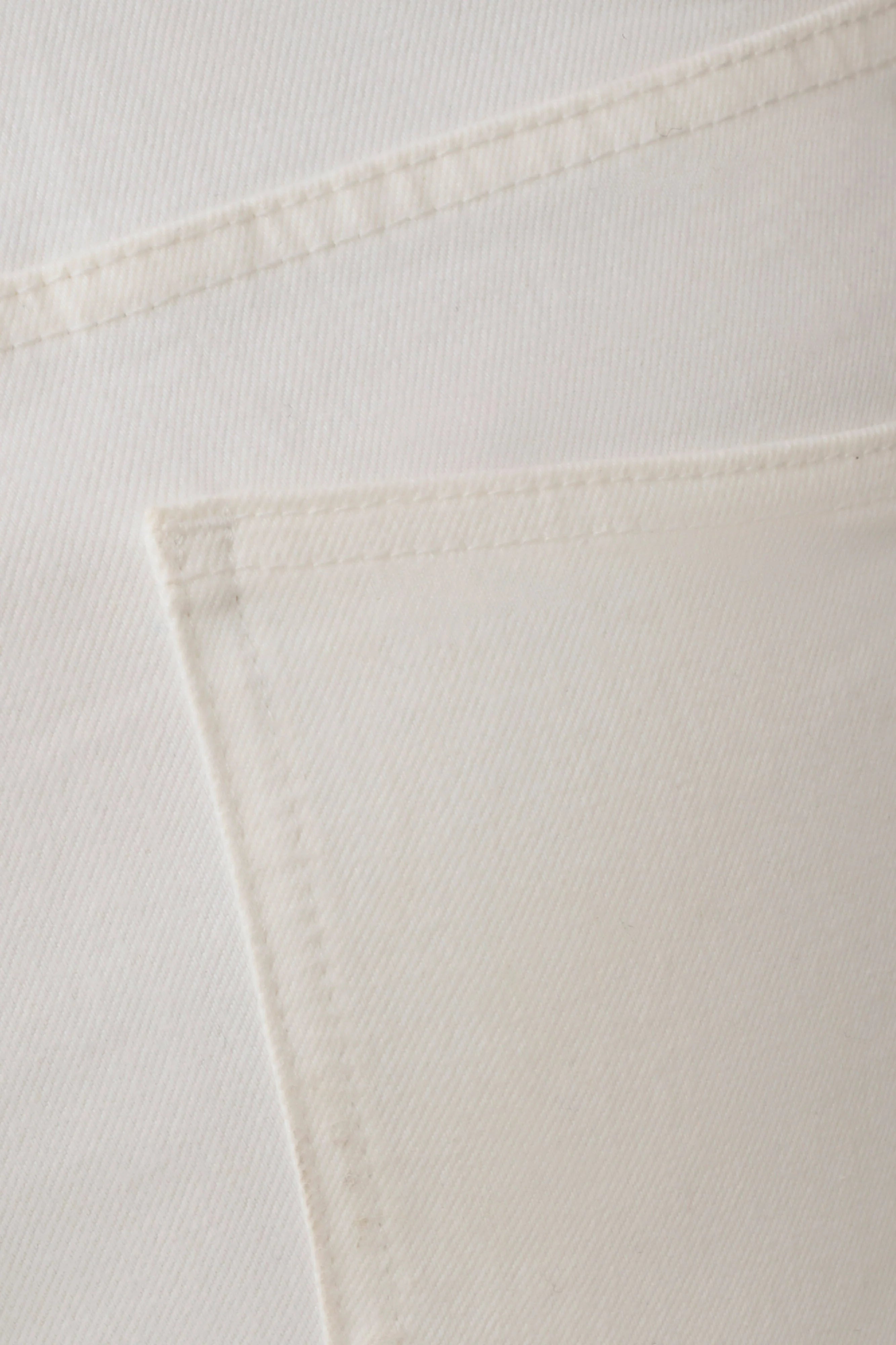 Mary Denim Capris - White