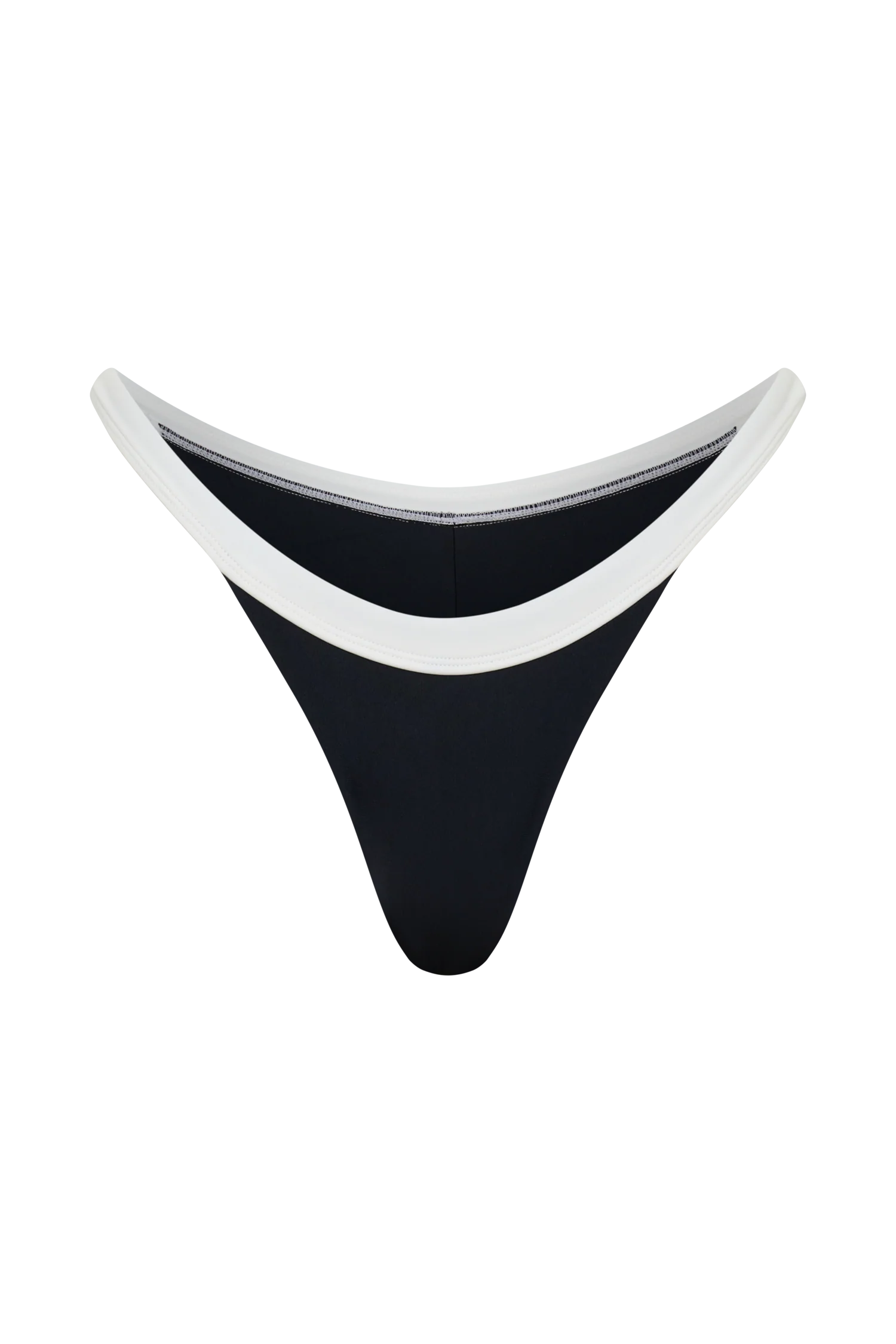 Isla Thong Bikini Bottom - Black/White