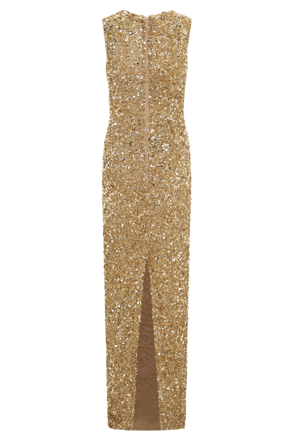 Astor Hand Embellished Maxi Dress - Gold