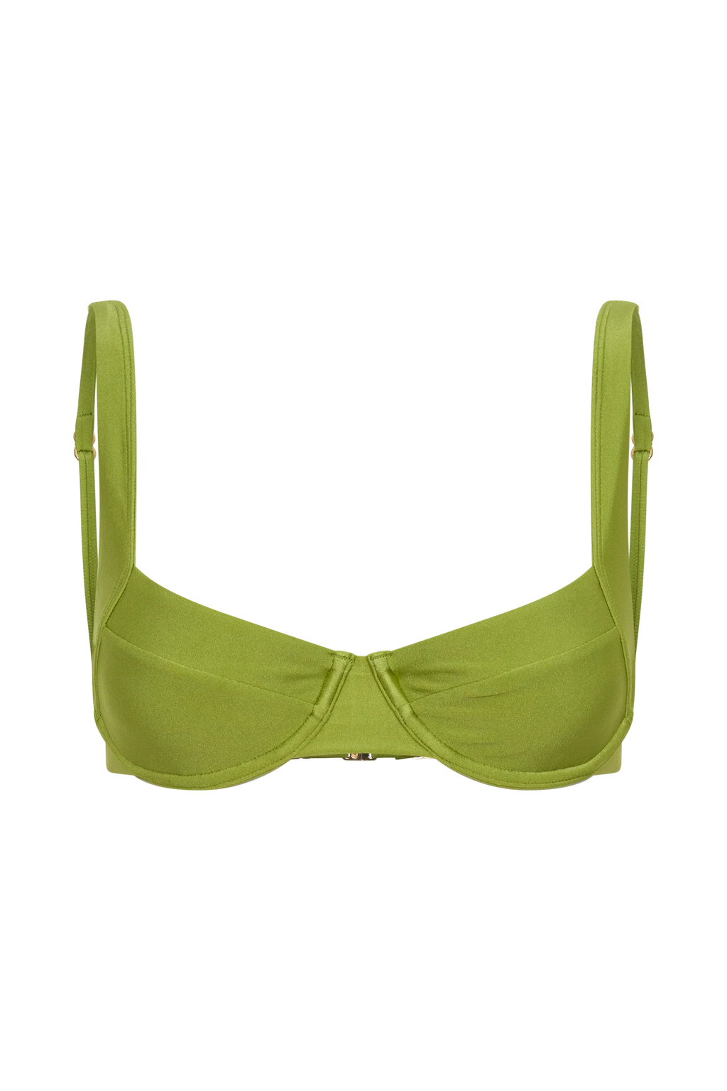 Abra Underwire Apex Bikini Top - Green