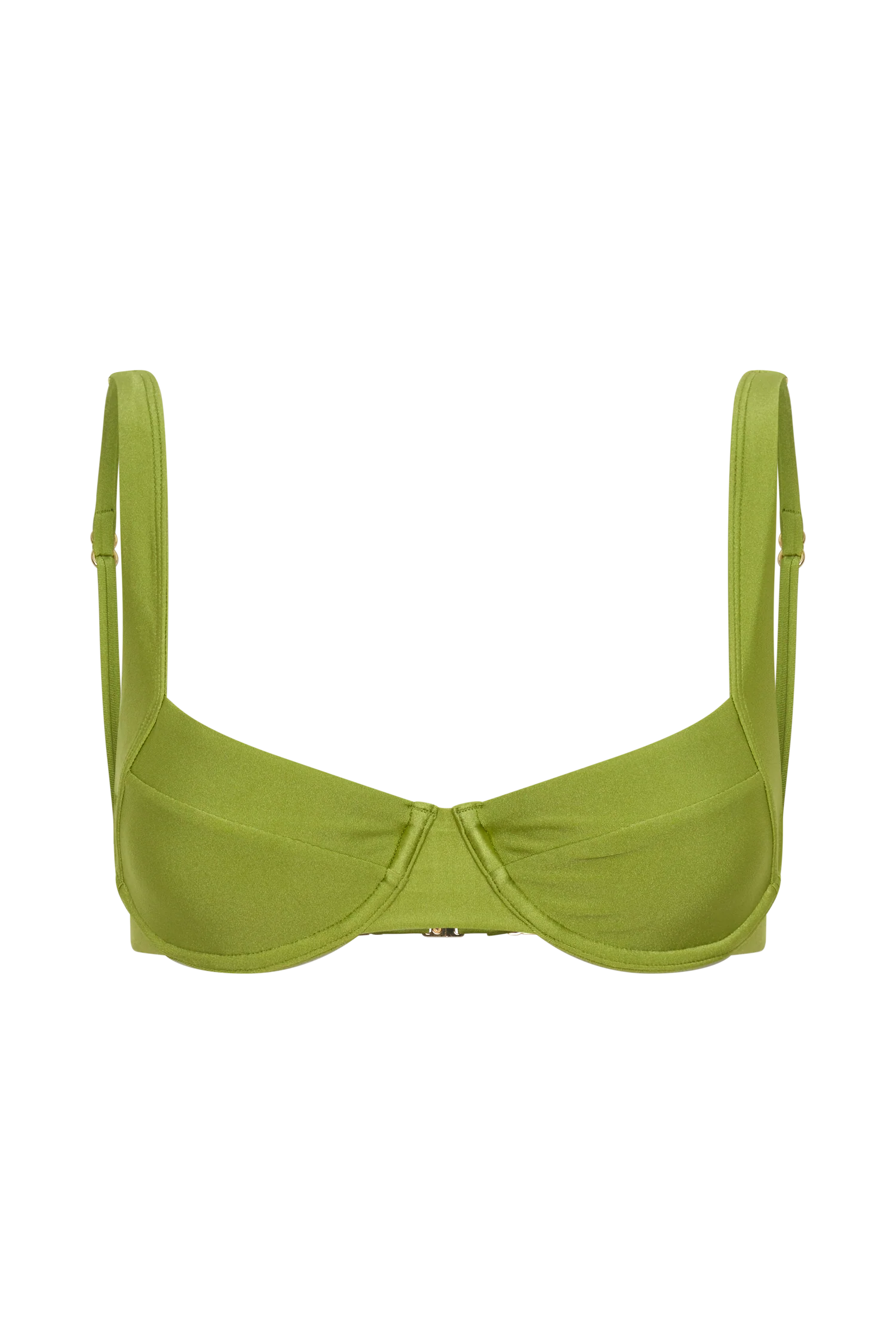 Abra Underwire Apex Bikini Top - Green