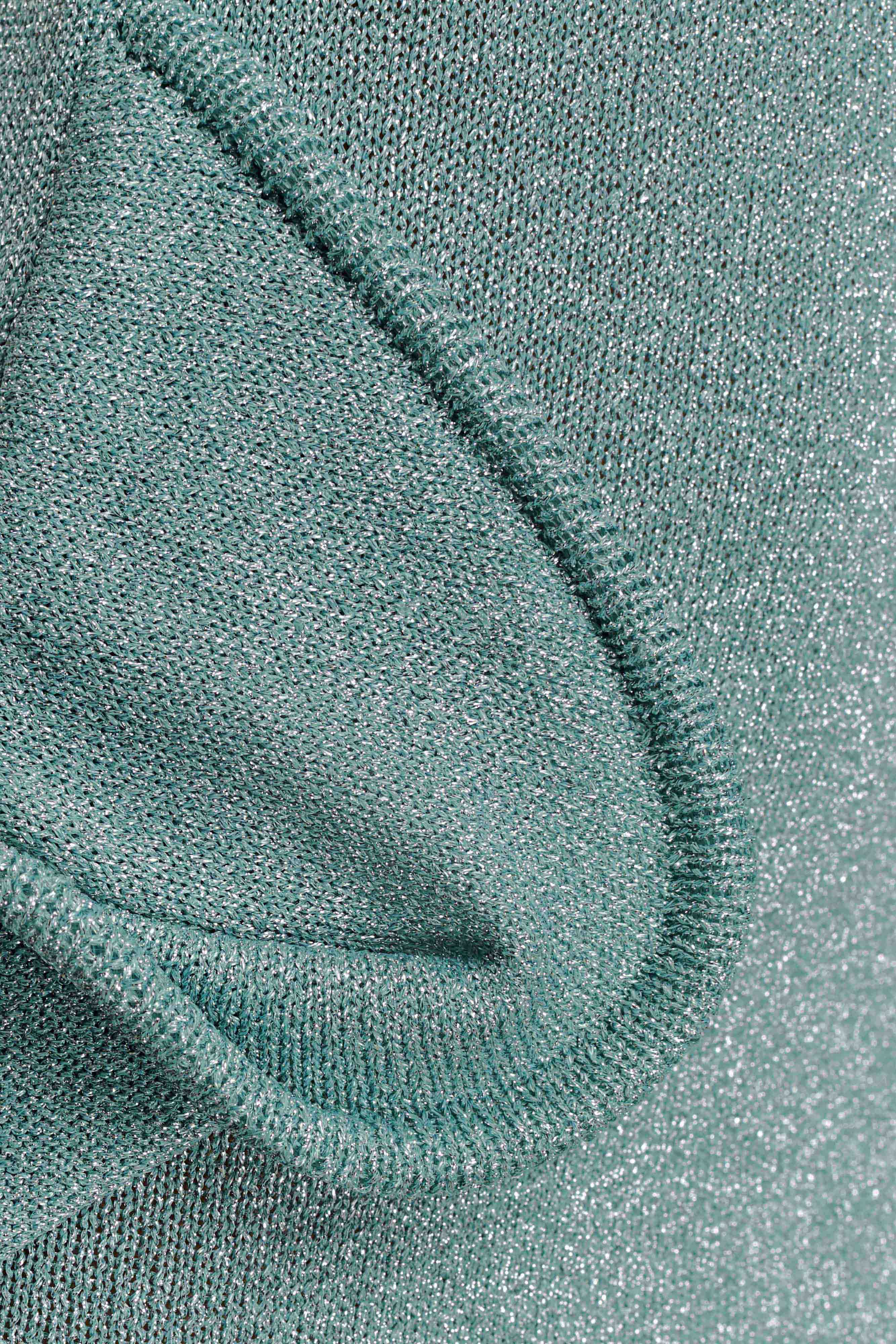 Sandrine Lurex Knit Maxi Dress - Aqua