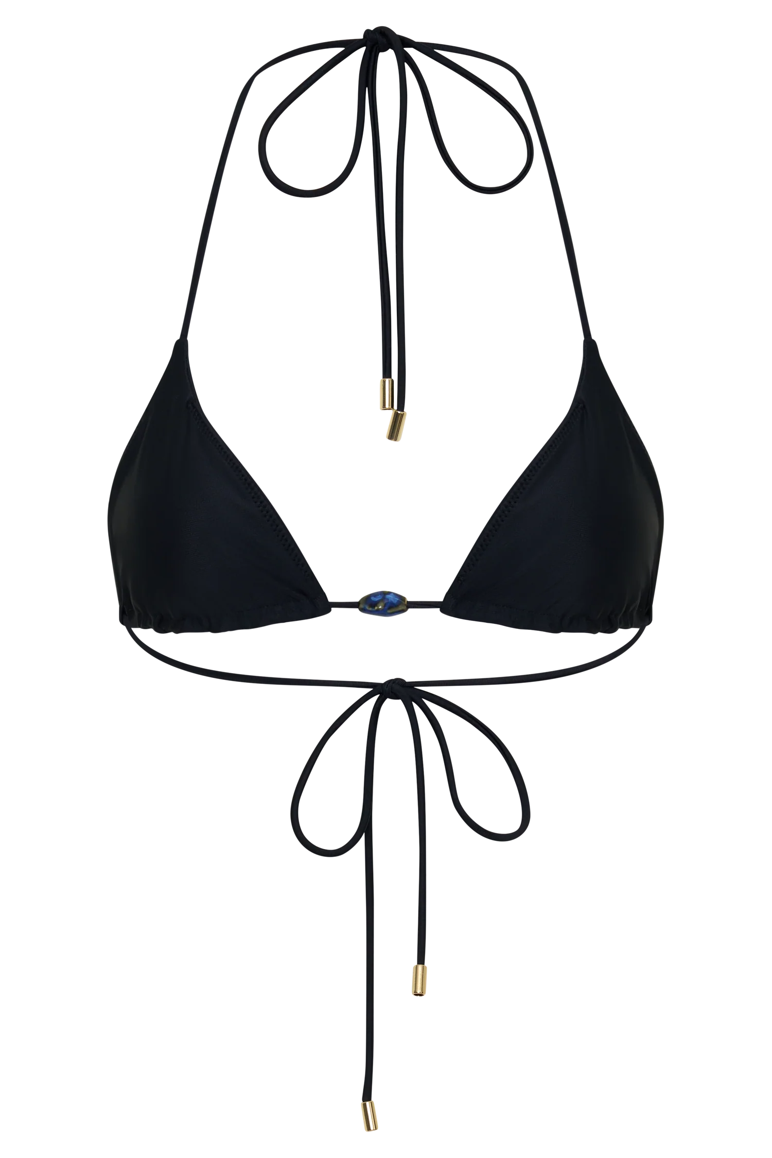 Blossom Classic Triangle Bikini Top - Black