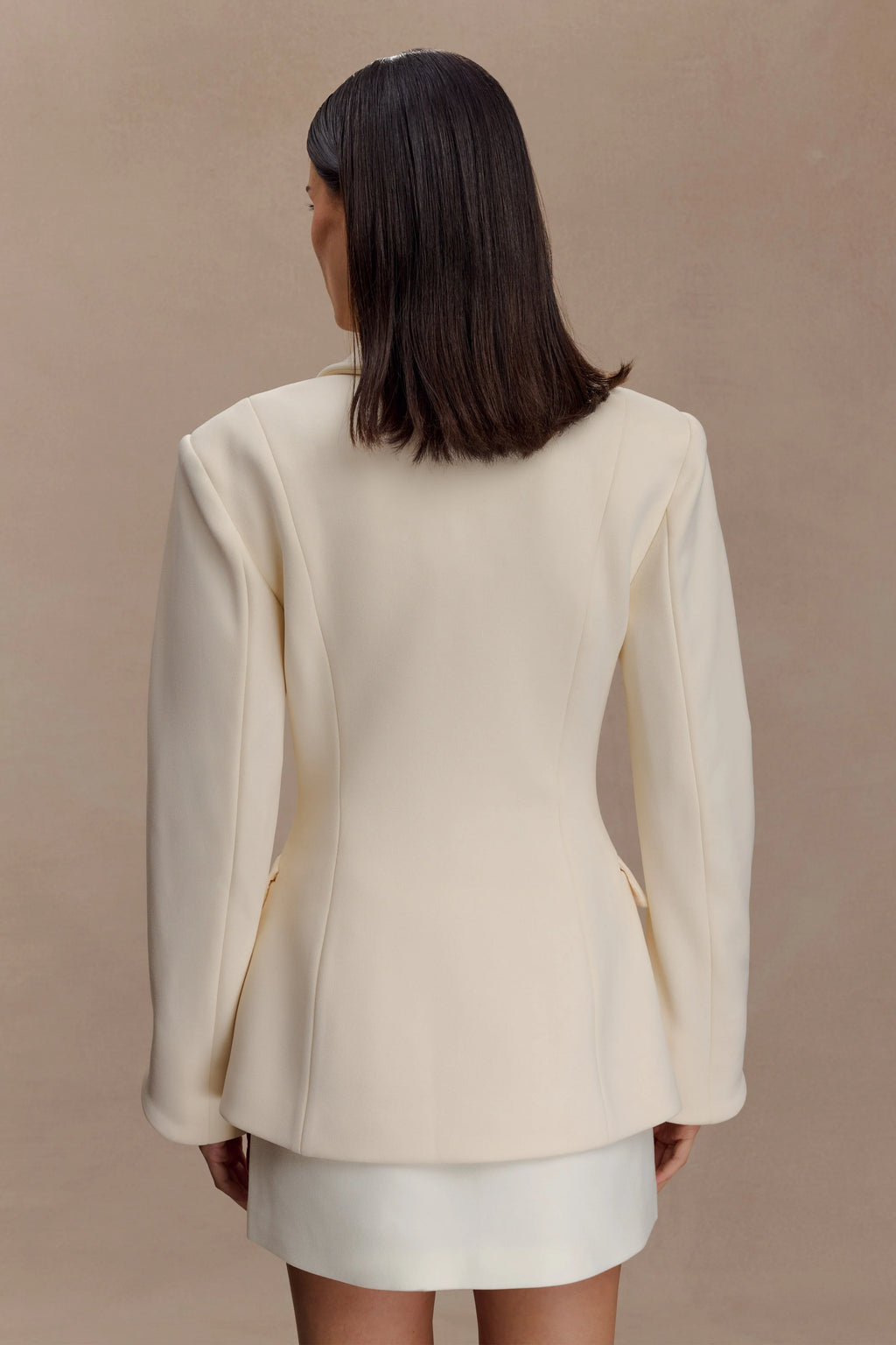 Wesley Structured Blazer - Buttercream