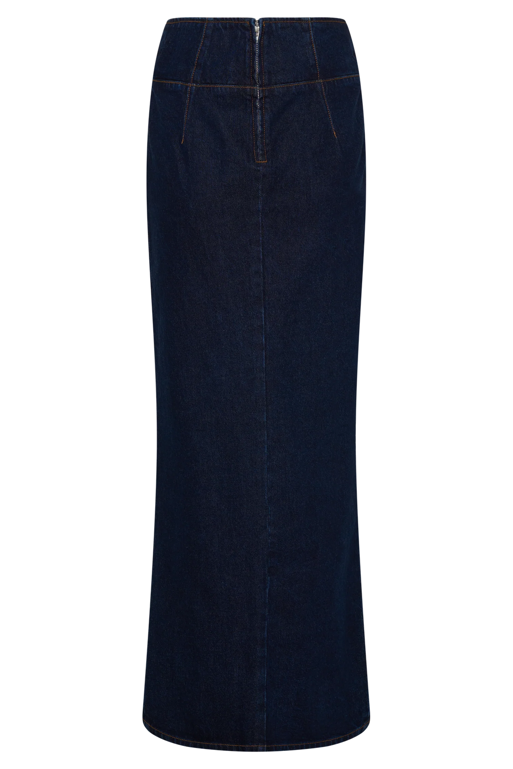 Maylena High Rise Denim Maxi Skirt - Indigo Blue