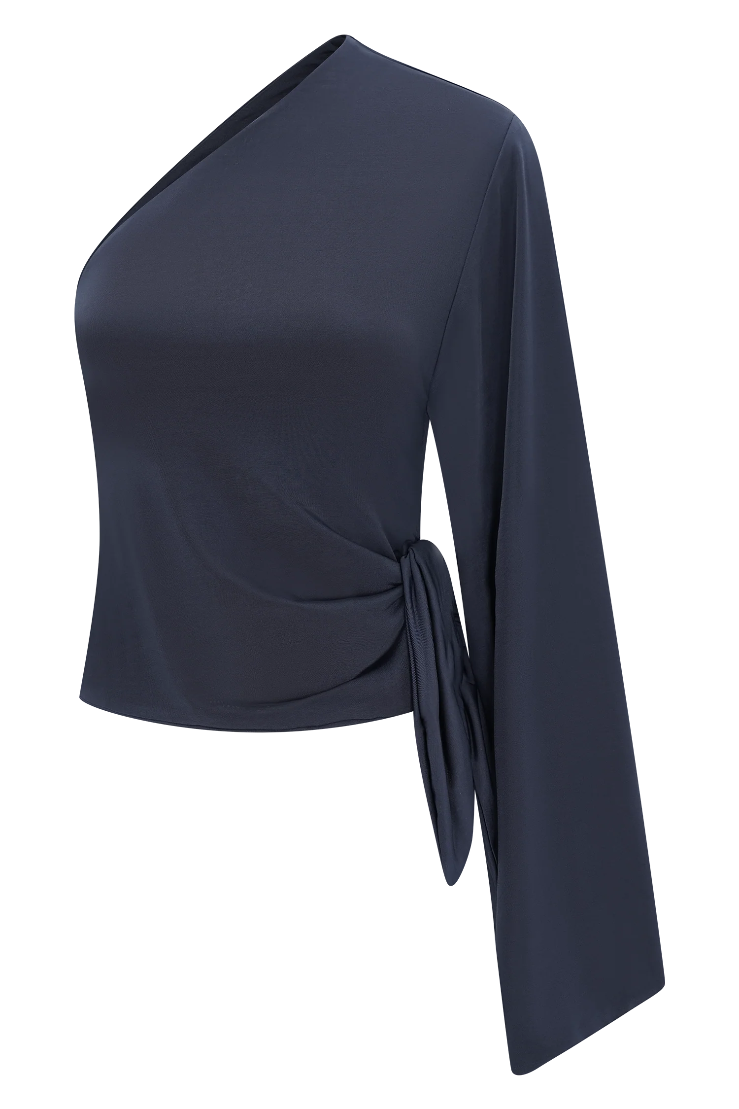 Vivica Slinky One Shoulder Top - Midnight Navy