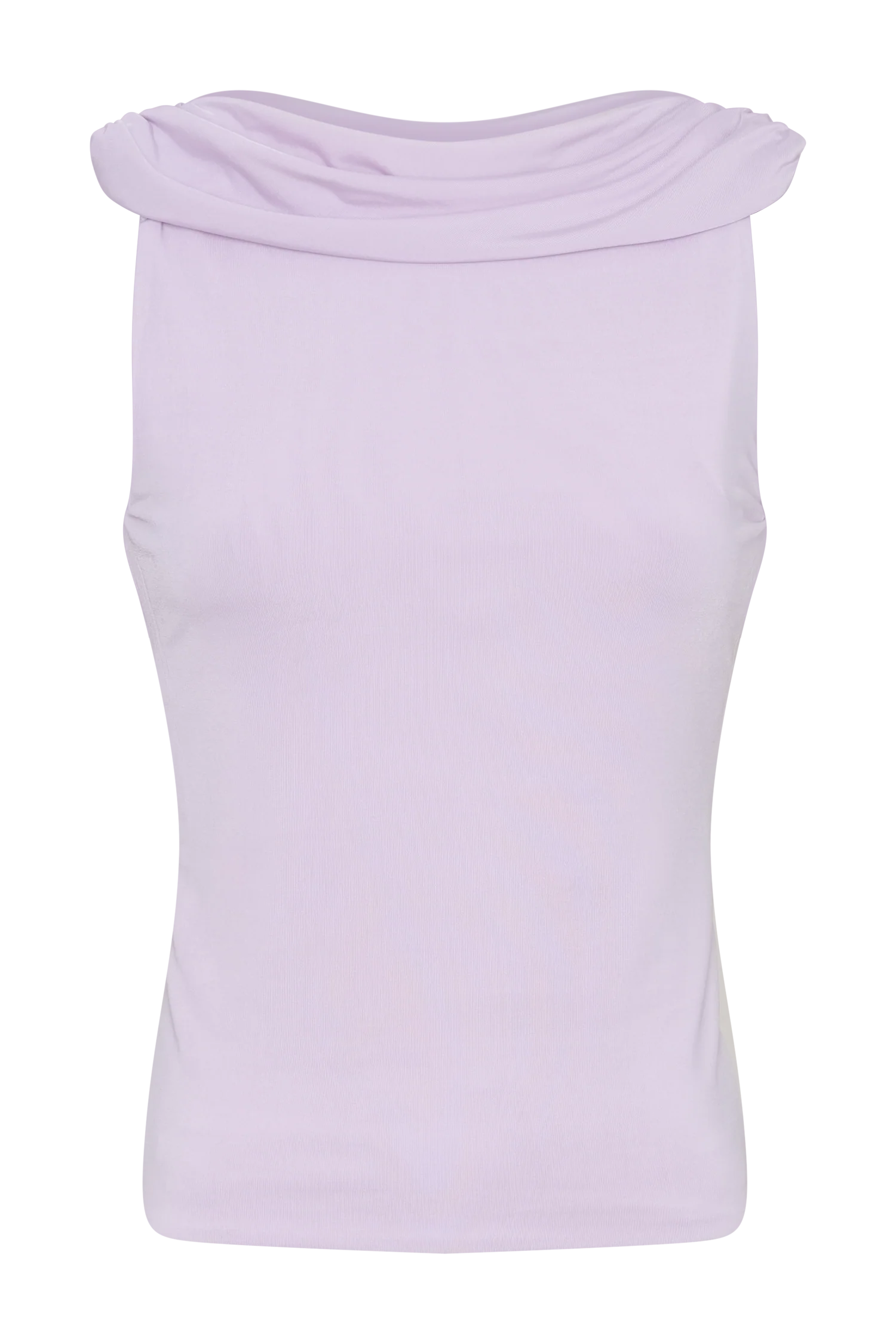 Bridget Slinky Cowl Back Top - Dusty Lilac